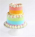 Pastel Rainbow Cake - i am baker