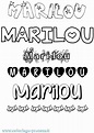 Coloriage du prénom Marilou : à Imprimer ou Télécharger facilement