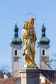 Estátua De Madonna De Tutzing Baviera Alemanha Imagem de Stock - Imagem ...