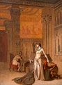 Cleopatra and Caesar Painting by Jean-Leon Gerome - Pixels