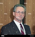 Portrait of East German politician Manfred Gerlach, chairman and co ...