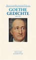Gedichte 1800-1832. Buch von Johann Wolfgang Goethe (Deutscher Klassiker Verlag)