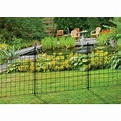 25in Semi-Permanent Black Metal Garden Fence (5 Pack) - Walmart.com ...