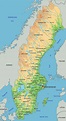 Sweden Map - Map of Sweden showing locations mentioned in the text ...