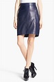 T by Alexander Wang Lightweight Leather Skirt | Nordstrom