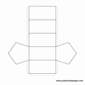 Prisma pentagonal para armar - Poliedros de papel