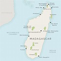 Madagascar island map - Map of Madagascar and surrounding islands ...