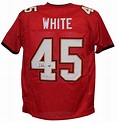 Devin White Autographed/Signed Pro Style Red XL Jersey BAS 27699 ...