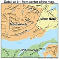 New Bern North Carolina Street Map 3746340