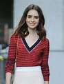 Lily Collins Style and Fashion Inspirations - Outside ITV Studios in ...