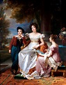 Zoé Victoire Talon, Countess of Cayla with her children by François ...