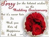 sorry greetings graphics pictures within happy belated anniversary ...
