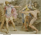 Asmus Jakob Carstens - Philoctetes aiming the bow of Hercules at ...