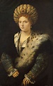 Tizian, Isabella d'Este, Markgräfin von Mantua (1474-1539), um 1534/36 ...
