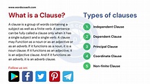 What is a Clause? Definition, Examples & Types of Clauses - Word Coach