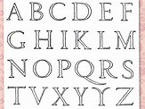 Roman Alphabet Chart Collection | Oppidan Library