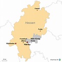 StepMap - Hanau - Landkarte für Deutschland