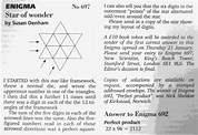 Enigma 697: Star of wonder | Enigmatic Code