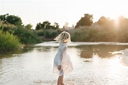 Love this stunning photo of a little girl playing in the River at Suns ...