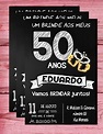 Convite Aniversário de 50 anos | Elo7 Produtos Especiais