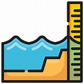 Sea level - free icon