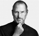 ICon: Steve Jobs Apple, actor, celebrities, monochrome, sticker png ...