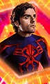 Oscar Isaac as Miguel O’Hara, Spider-Man 2099 - MyConfinedSpace