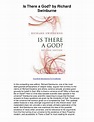 Is there a god by richard swinburne excellent introduction to swinb…