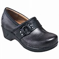 Nurse Mates Shoes: Women's 257741 Grey Slip-Resistant Leather Clog ...
