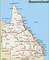 Queensland highway map