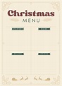 10 Best Free Printable Christmas Menu Templates PDF for Free at Printablee