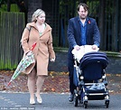 David Mitchell and wife Victoria Coren enjoy stroll with baby daughter ...