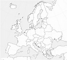 Outline Map of Europe | Printable Blank Map of Europe | WhatsAnswer