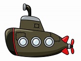 Submarine PNG transparent image download, size: 1600x1200px