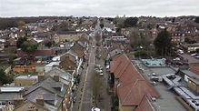 Vídeo de arquivo Premium - Buckhurst hill, essex reino unido drone ...