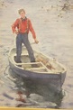 Henry Scott Tuke RA RWS (1858-1929), A BOY STANDING IN A ROWING BOAT ...