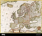 Mapa antiguo de Europa y el mundo Fotografía de stock - Alamy
