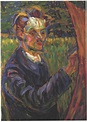 Portrait of Erich Heckel at the Easel - Ernst Ludwig Kirchner - WikiArt.org