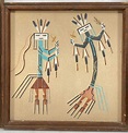 Lot - 3pc Native American Sand Painting Artwork