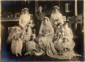 Group wedding portrait of Lady Blanche Cavendish and Colonel Ivan ...