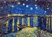 Vincent Van Gogh, Notte stellata sul Rodano, 1888 Vincent Van Gogh ...