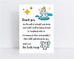 Tooth Fairy Letter, Tooth Fairy Letter Instant Download, Tooth Fairy ...
