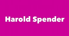 Harold Spender - Spouse, Children, Birthday & More