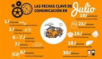 Las fechas importantes de Julio - Infografía - Blog de Comunicae.es