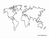 World Blank Map Worksheet | Have Fun Teaching