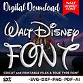 Walt Disney Font SVG Disney Font Cricut Fonts Svg Files for | Etsy