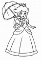 Princess Peach Coloring Page