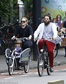 Adele and Simon Konecki take their son Angelo on a family bike ride ...