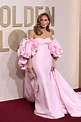 Jennifer Lopez wows in blooming Barbie-pink dress at 2024 Golden Globes
