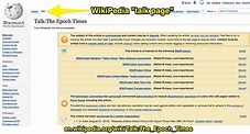 WikiPedia Talk Page for The Epoch Times | en.wikipedia.org/w… | Flickr
